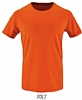 Camiseta Algodon Biologico Hombre Milo Sols - Color Naranja